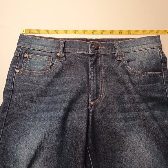 Joe's Jeans Size 16 Mid Rise Boot Cut Medium Dark Wash - Picture 7 of 9